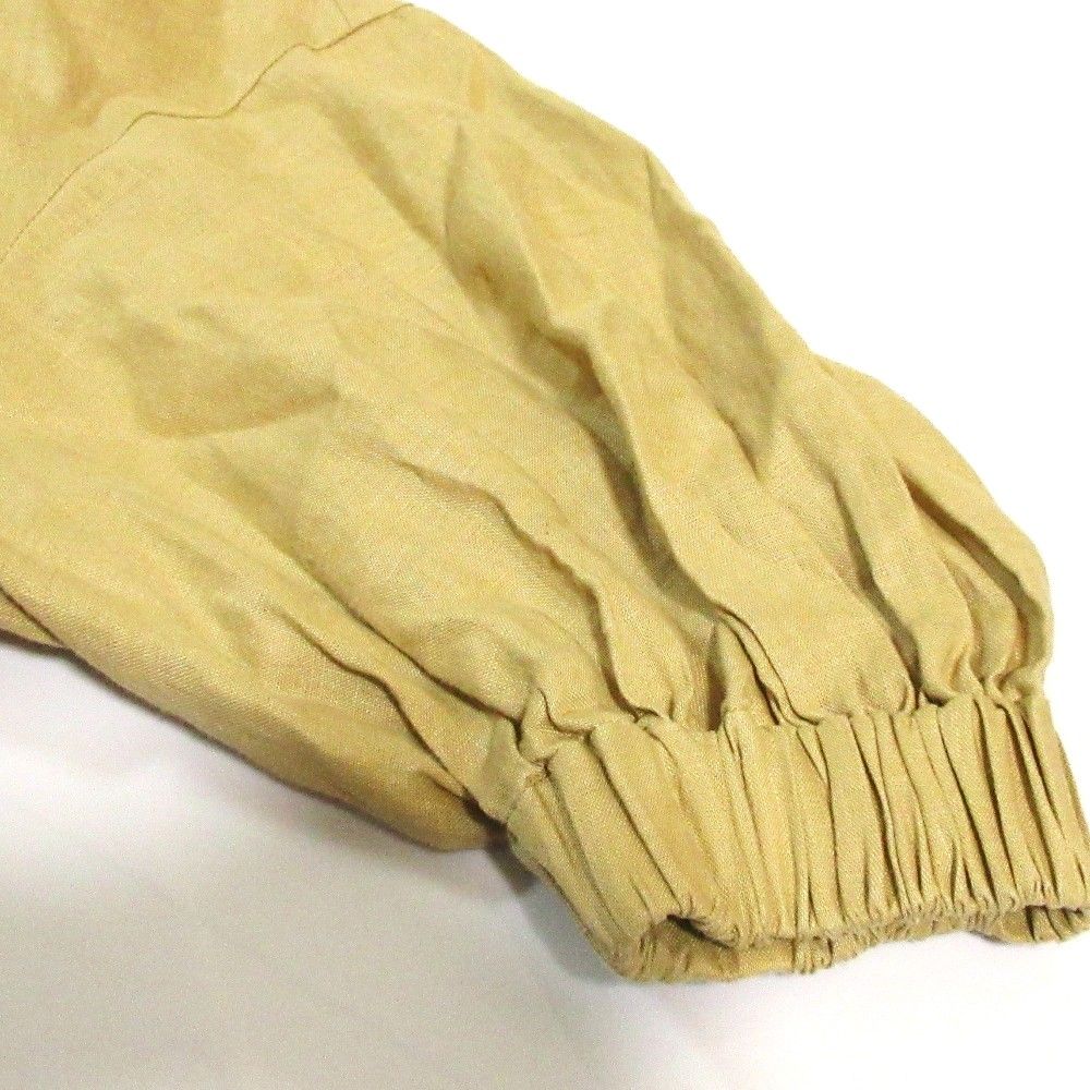 良品 24SS HYKE ハイク LINEN SHIRRED TOP ブラウス 241-15206 サイズ1 ベージュ レディース 古着 中古 良品 24SS HYKE ハイク LINEN SHIRRED TOP ブラウス 241-15206