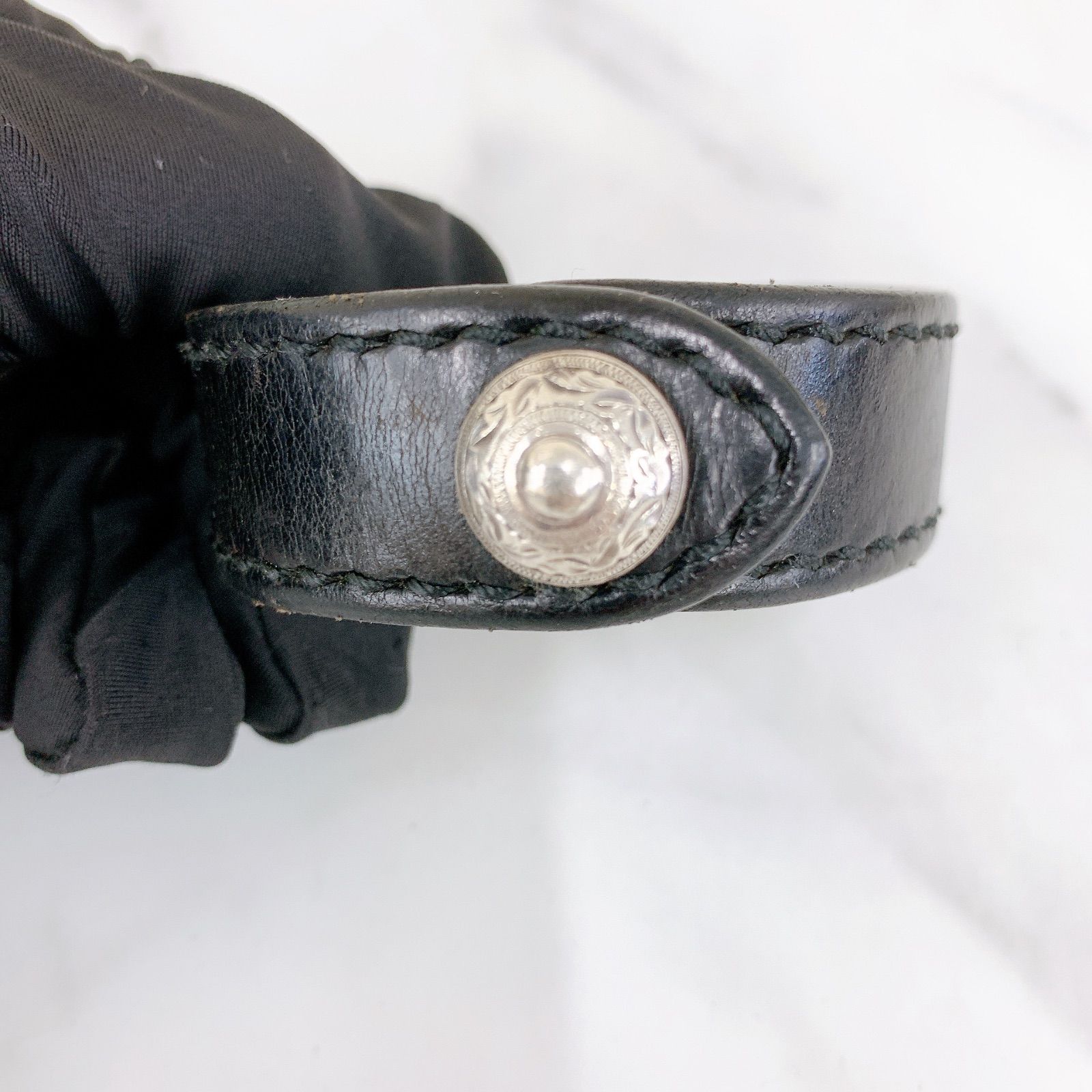 クーティー cootie antidote黒 レザー ブレスレット ANTIDOTE BUYERS CLUB/Leather Wristband（Black） - JONAS