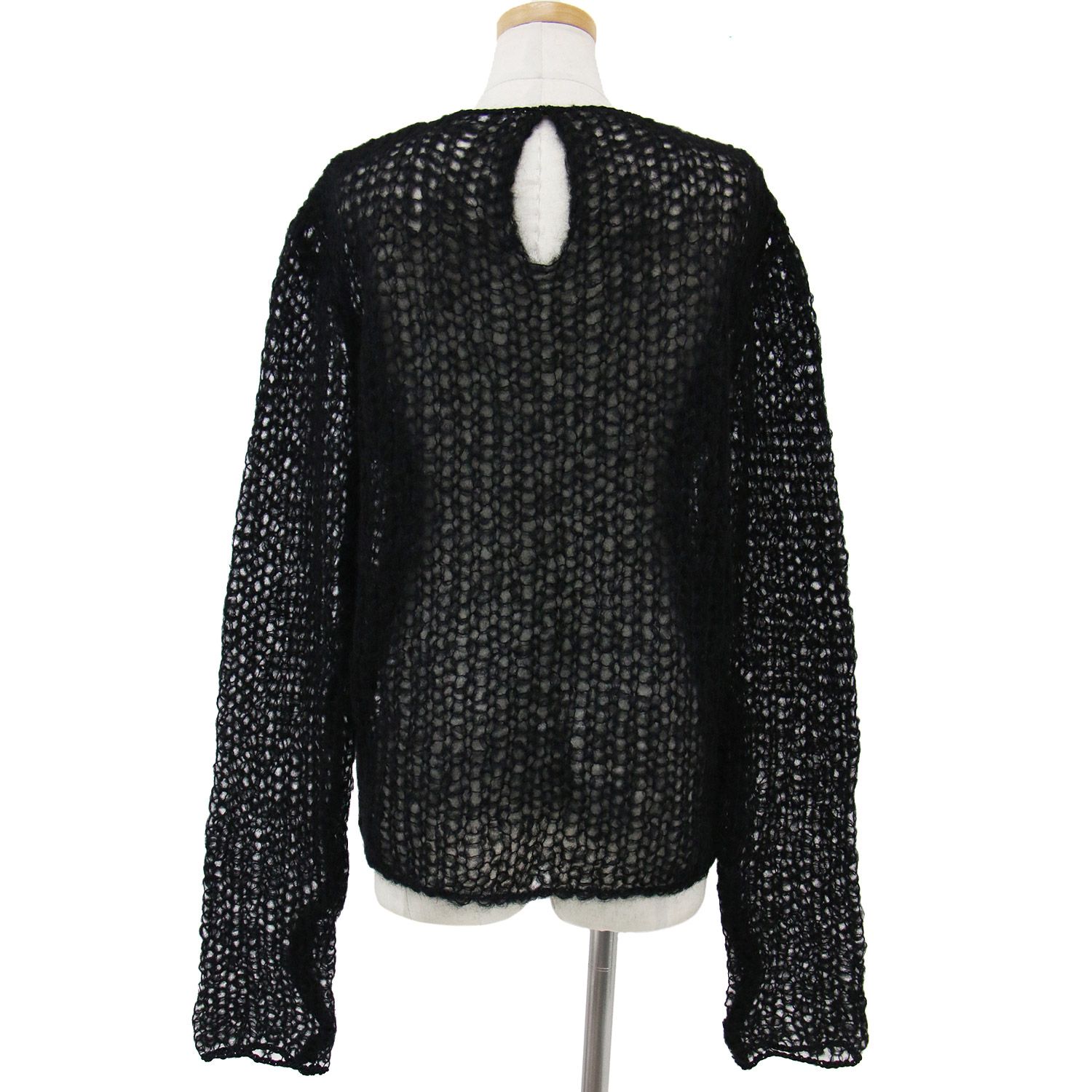 JIL SANDER ウールニット オーバーサイズ 黒 イタリア製 JIL SANDER ジル・サンダー ニット ウール セーター ブラック 黒