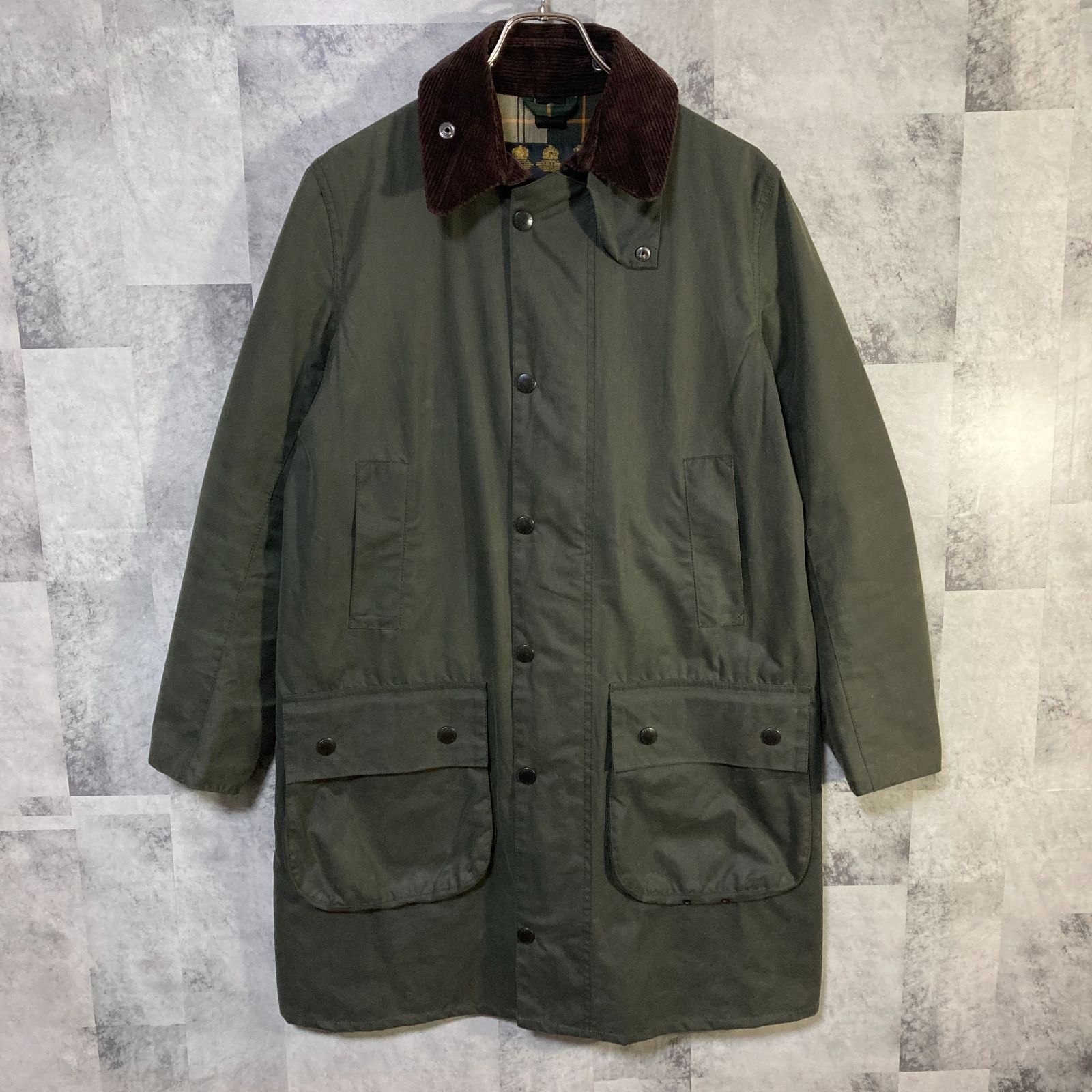 英国製 Barbour バブアー オイルドジャケット SL BORDER セージ 36 - メルカリ