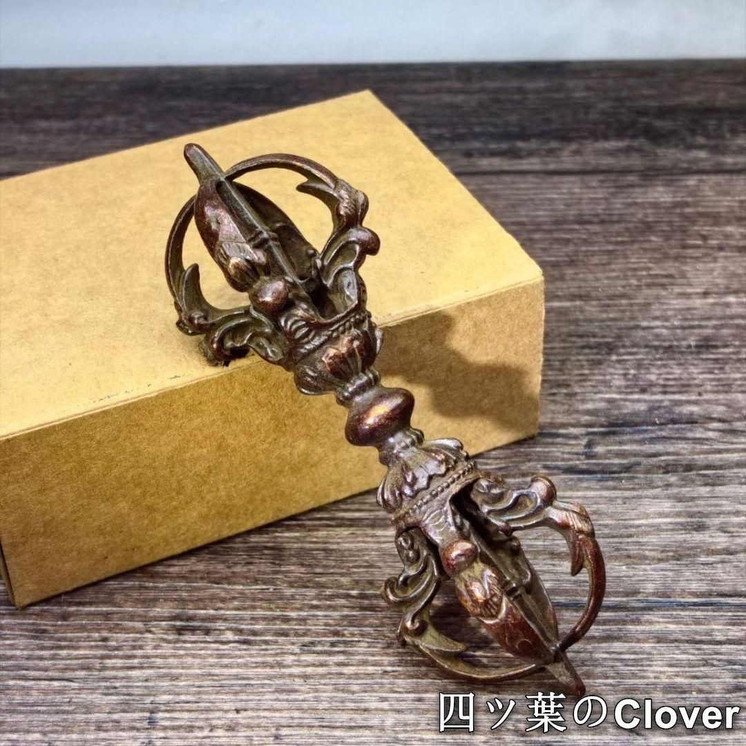 銅器 金剛杵 密教法器 仏具 鎮宅 辟邪 開運 風水 招財 置物 - メルカリ