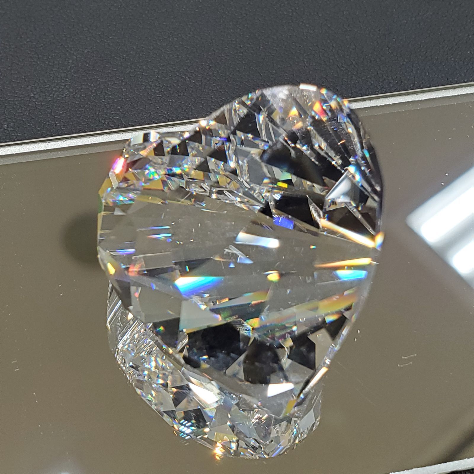 EL4】SWAROVSKI スワロフスキー ハート型クリスタル 置物 MK8570