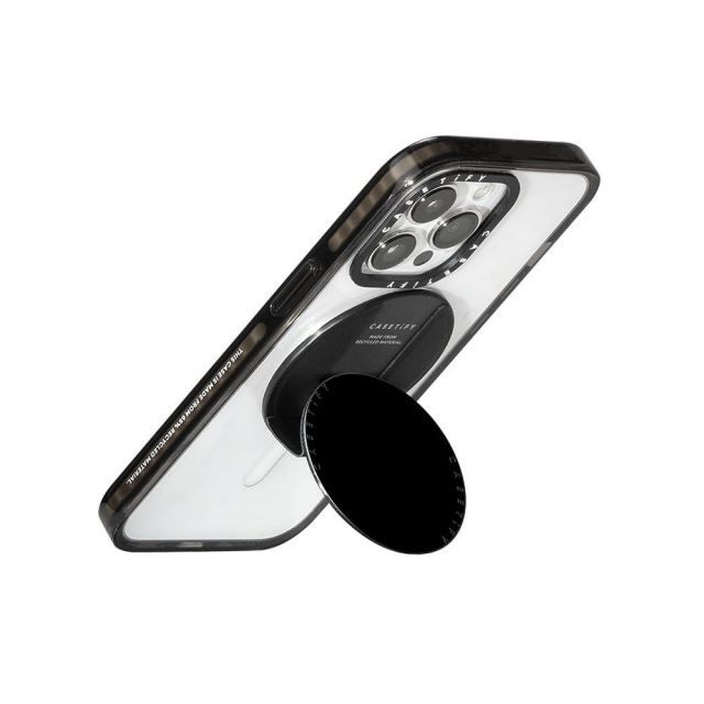 CASETiFY Snappy™ グリップスタンド MagSafe対応 - Black BRIGHTFACE_UK