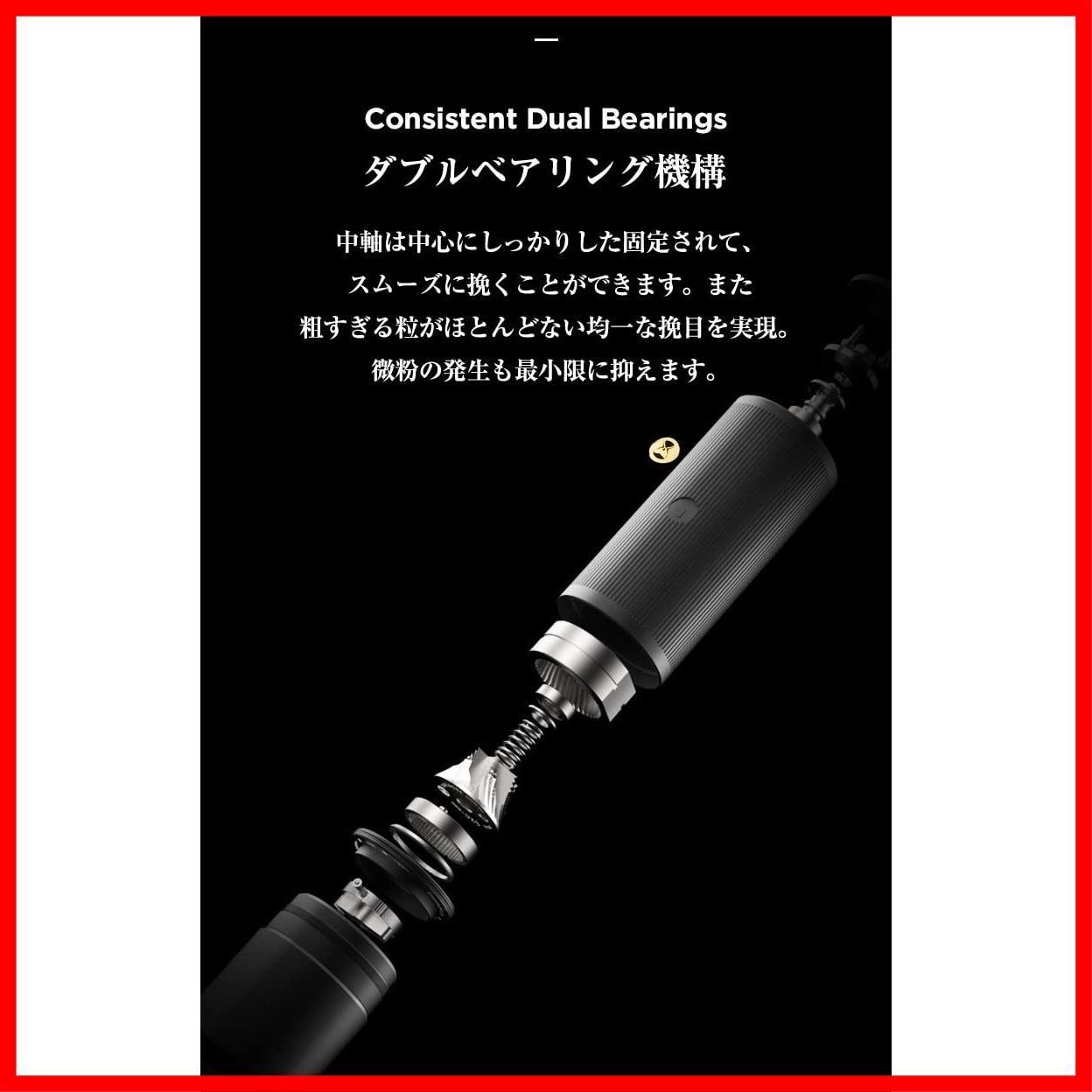 コーヒーグラインダー 清掃しやすい