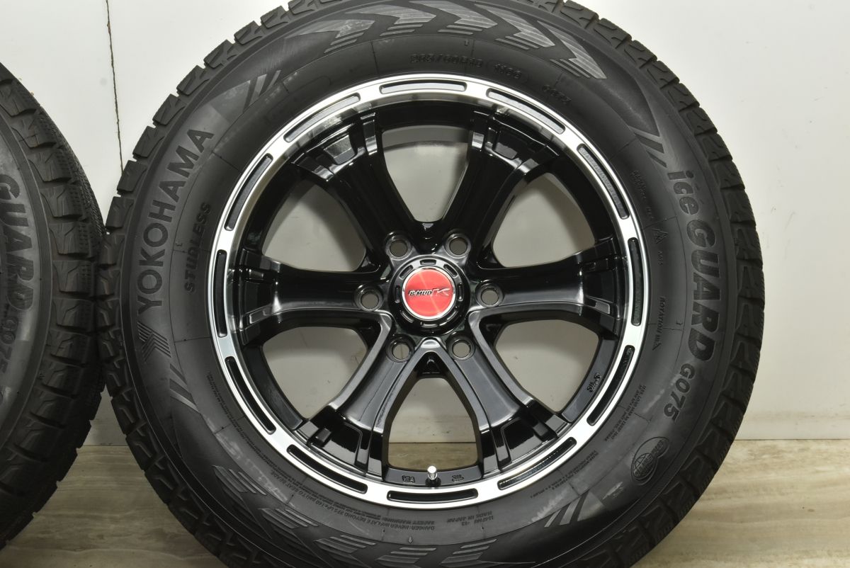 上品な バリ溝 B-MUD K 18in 8J 25 139.7 製 ヨコハマ アイスガード G075 265 60R18 ランドクルーザープラド ハイラックス サーフ ランニング