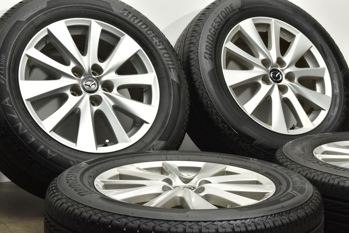 バリ溝 マツダ CX-5 CX-8 純正 17in 7J 50 PCD114.3 ブリヂストン アレンザ LX100 225 65R17 ノーマル戻し 交換用 MAZDA