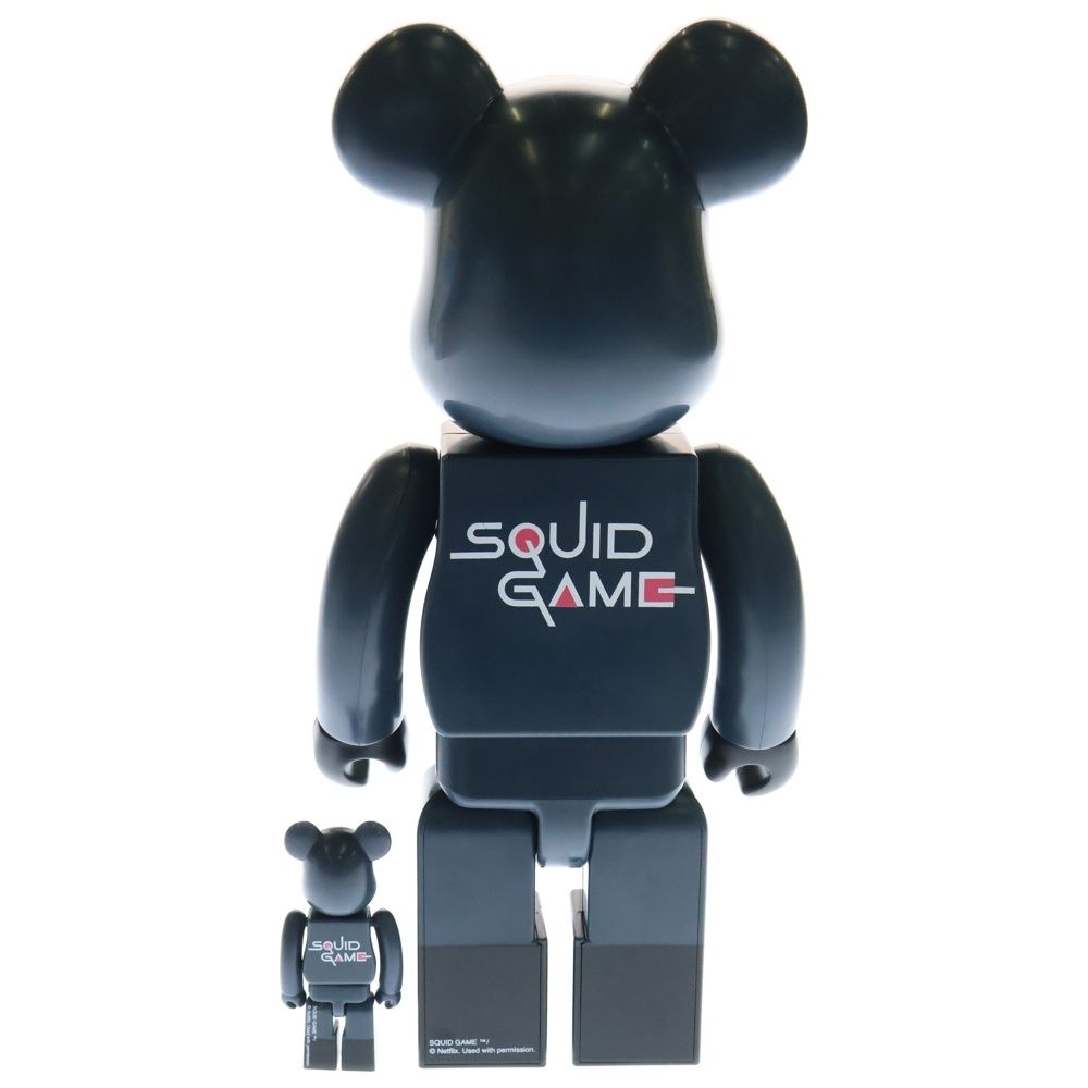 MEDICOM TOY - MEDICOM TOY メディコムトイ BE@RBRICK SQUID GAME FRONTMAN 100% &amp; 400% ベアブリック イカゲーム フロントマン 2体セット フィギュア 人形 ブラック MEDICOM TOY メディコムトイ BE@RBRICK SQUID GAME FRONTMAN 100