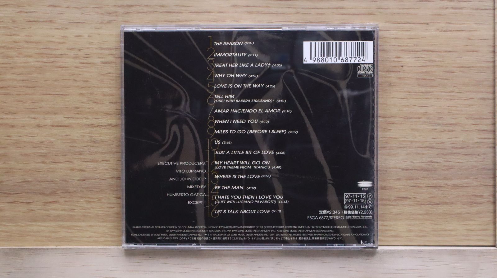 【中古】 レッツ・トーク・アバウト・ラヴ/ＣＤ/ESCA-6877 国内盤CD☆Celine Dion/セリーヌ・ディオン□ レッツ・トーク