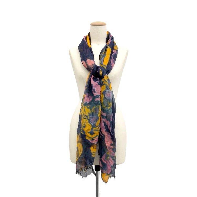 DRIES VAN NOTEN 大判 シルク スカーフ DRIES VAN NOTEN(ドリスヴァンノッテン) スカーフ イエロー
