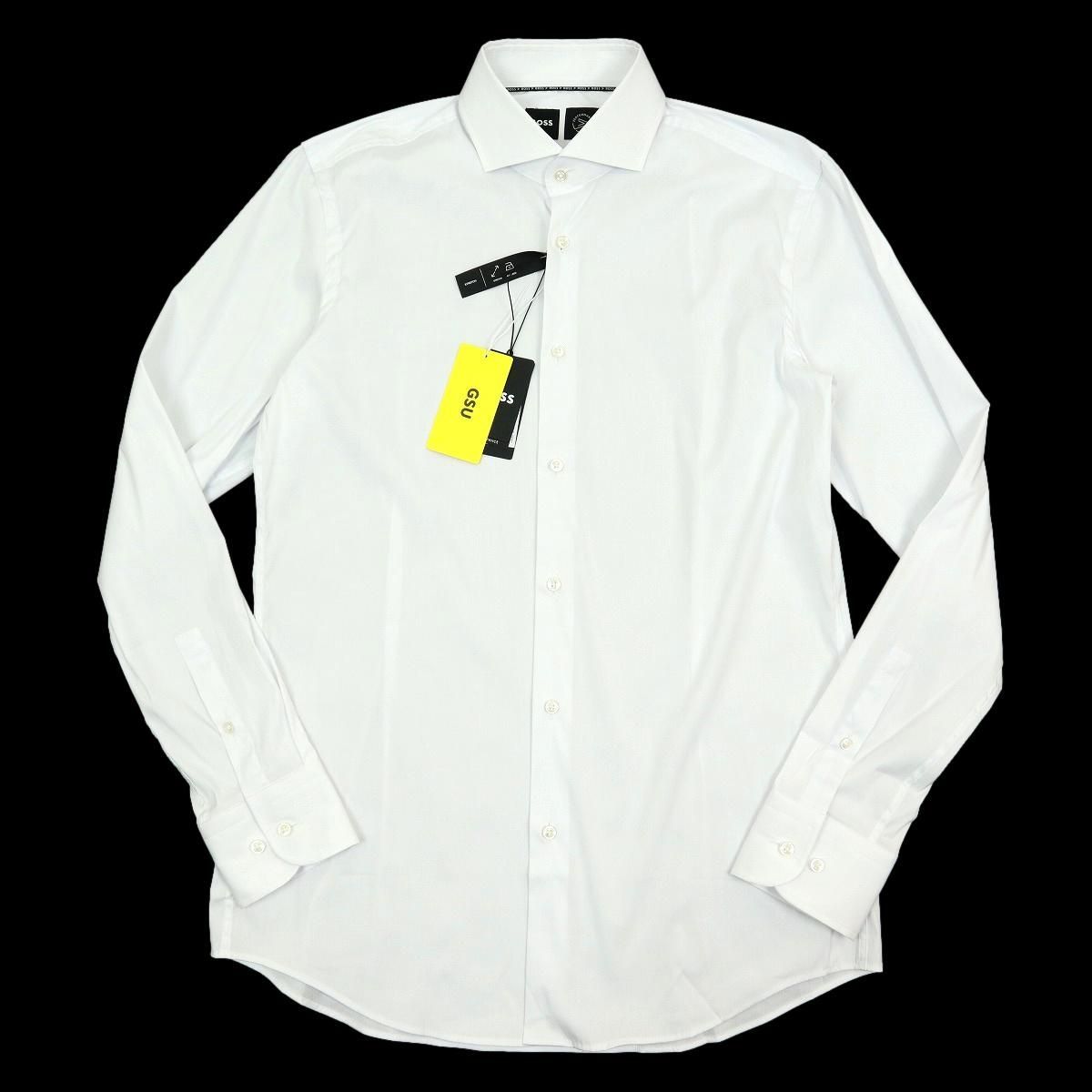 B3518 HUGO BOSS ヒューゴボス 長袖シャツ ワイシャツ ドレスシャツ SLIM FIT スリムフィット サイズM