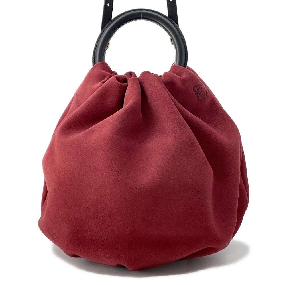 ロエベ ハンドバッグ バウンス スエード LOEWE 2wayショルダーバッグ 