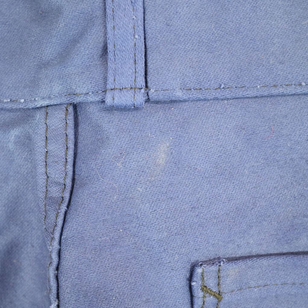 80年代 フランス製 SAPIVOG ワークパンツ パンツ ワーク  ユーロ  ヨーロッパ ブルー (メンズ XL)   N5722