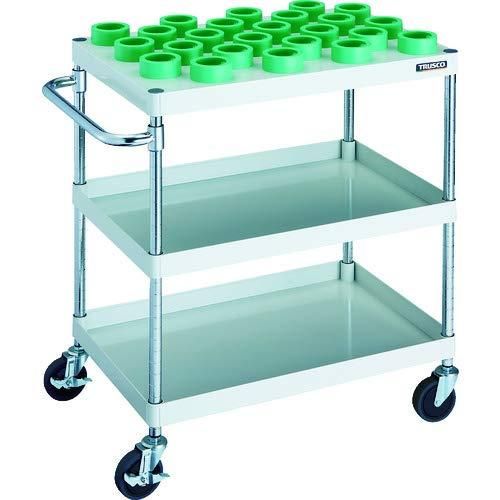 TRUSCO ツールワゴン フェニックスワゴン 750X500 2段 Φ75ゴム車輪 ヤンググリーン ▼488-2687 PEW-672-G75-YG 1台 TRUSCO ツールワゴン フェニックスワゴン 棚板 750X500 NT-50 ヤング