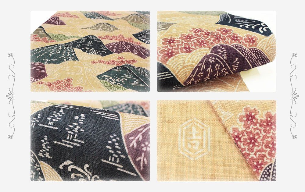 【夏物】新品　未仕立て　夏結城　染師 山崎一裕【墨流し染　夏結城着尺】 夏物】新品 未仕立て 夏結城 染師 山崎一裕【墨流し染 夏結城着尺】 染