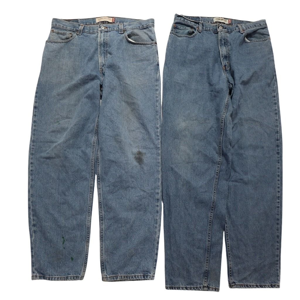 古着卸 リーバイス 560 デニム パンツ 6枚セット メンズ 32 34 36 ライトブルー フェード グランジ 古着 NC1267 KIN-KAAI_COM