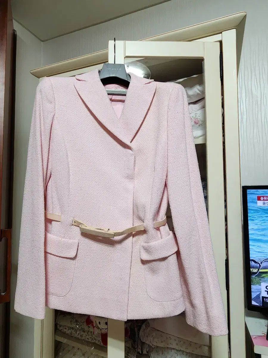 SON JUNG WAN ピンク ツイード セットアップ