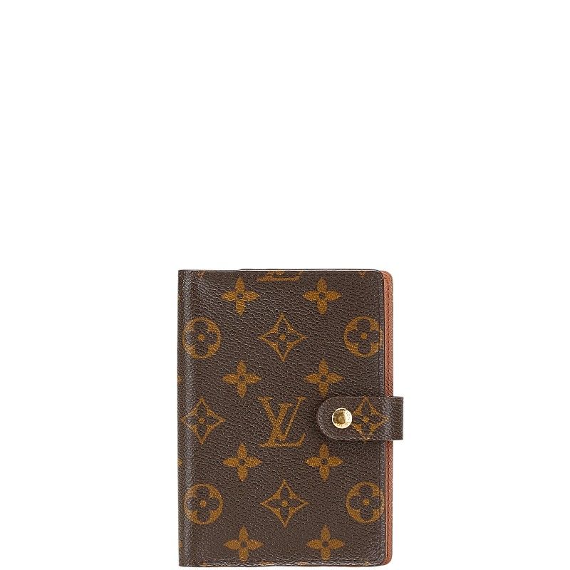 ルイ ヴィトン モノグラム アジェンダPM R20005 ブラウン PVC レザー レディース LOUIS VUITTON 1-0210537