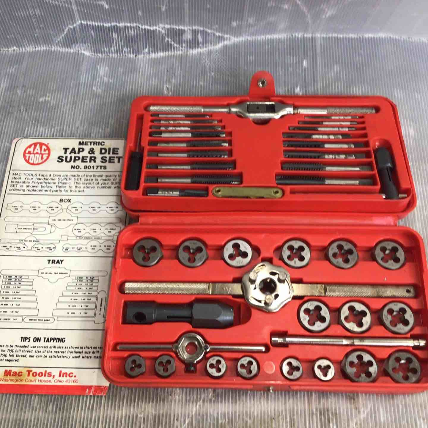 マックツール MACTOOLS タップダイスセット No.8017TS 草加店