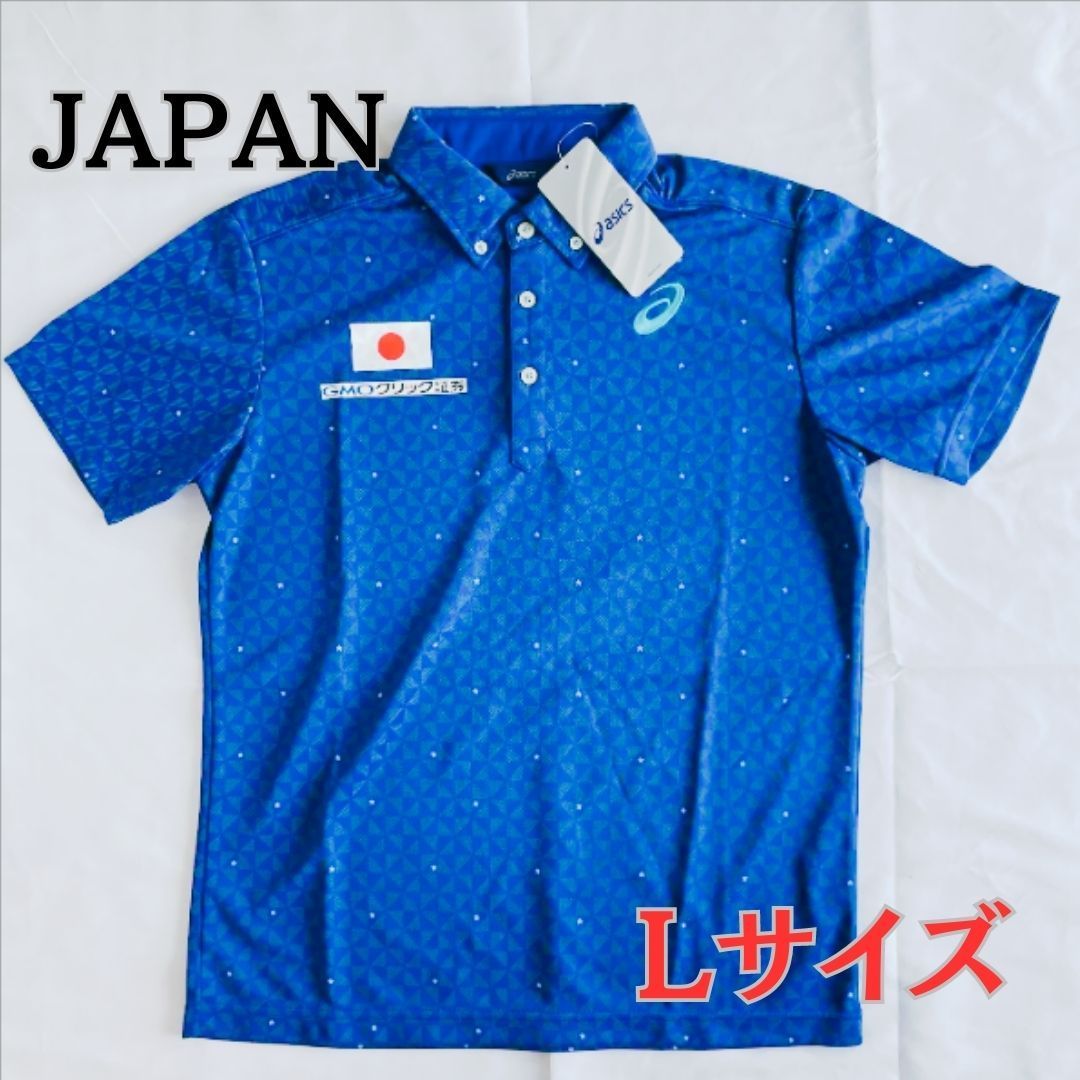 ※B＆D様御依頼分【新品】シャツ競泳日本代表ボタンダウンシャツサイズLasicsアシックススポーツ JAPANトレーニングウェアポロシャツスポーツウェア