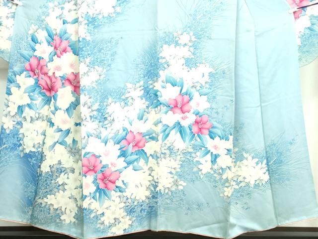 平和屋着物□豪華振袖 草花文 暈し染め 正絹 逸品 DAAU1874xg