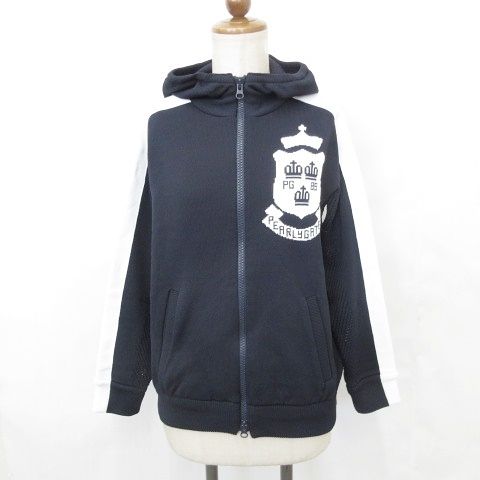 美品】PEARLY GATES ネイビー ジップアップセーター 【公式通販】