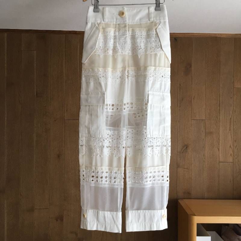 sacai サカイ 21SS メッシュ パンツ0 21-0546