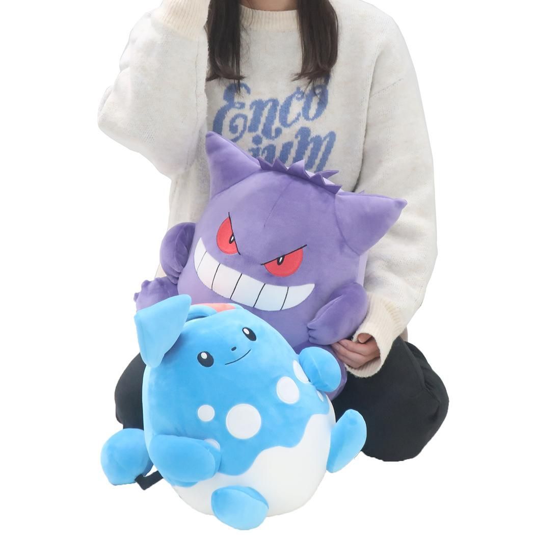 ポケットモンスター　ぽてはぐクッション　ゲンガー 　ぬいぐるみ Amazon.co.jp: セキグチ(Sekiguchi) ポケモン もこもこ