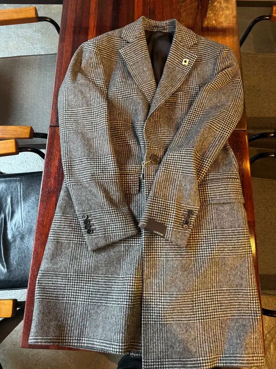 LARDINI LARDINI ラルディーニ チェスターコート チェック柄 チェック