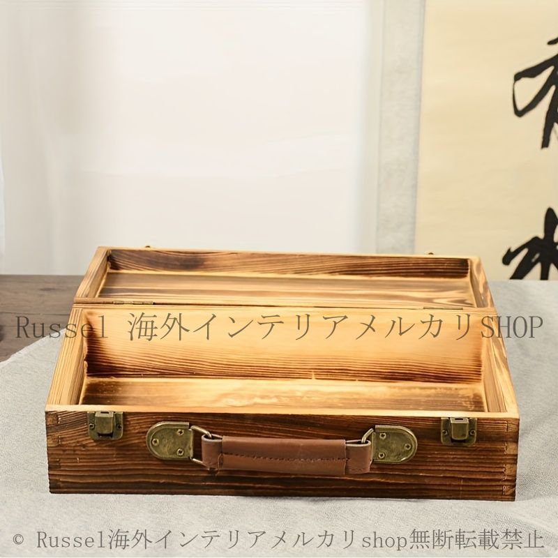 木製 収納ケース 収納箱 ヴィンテージ アンティーク 古家具 トランク