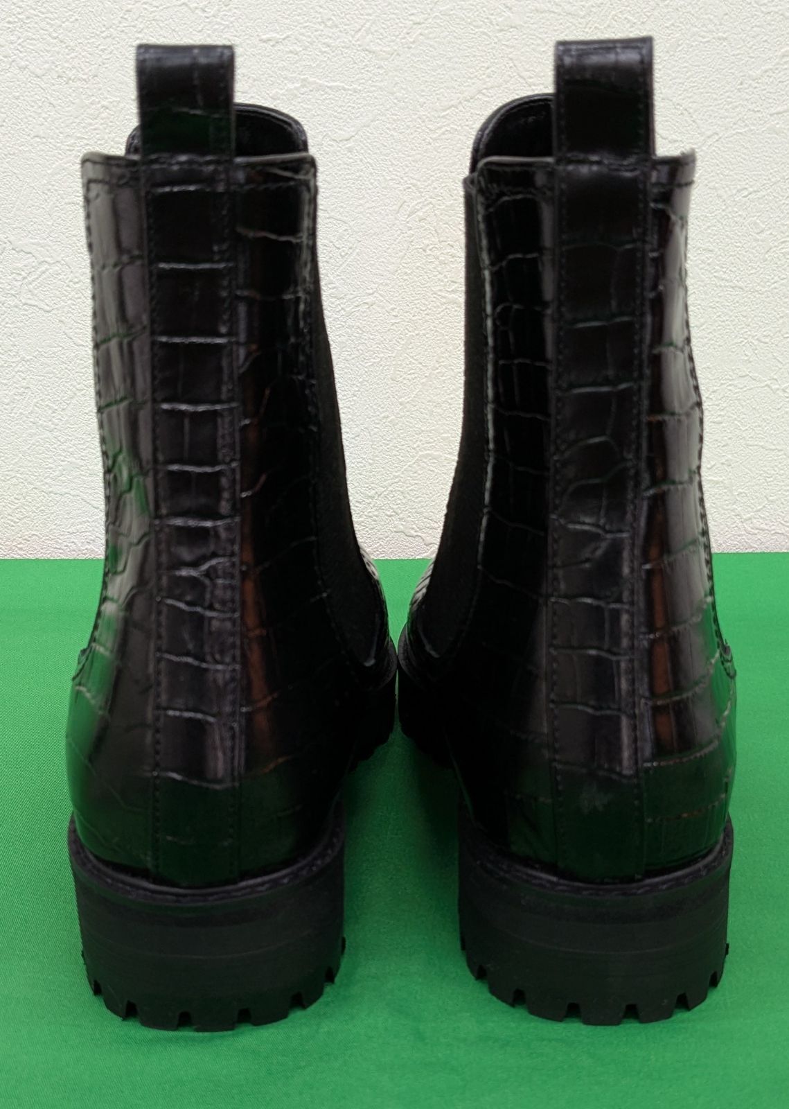 注文 ☆超美品☆DIANA ダイアナ クロコ型押し サイドゴアブーツ 24