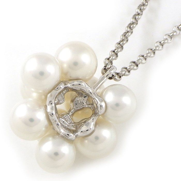 【SALE／37%OFF】 タサキ 田崎真珠 TASAKI ネックレス パール 6.0-7.0mm珠 K18WG ネックレス、ペンダント、チョーカー