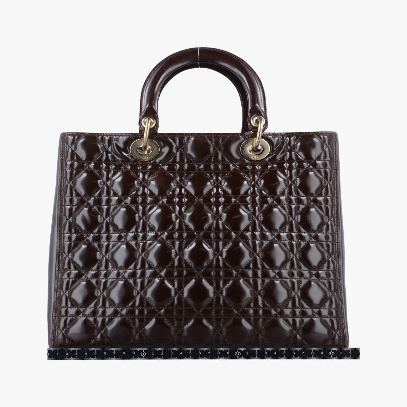 クリスチャンディオールChristian Diorレディディオール ブラウニッシュレッド パテント 08-MA-0150