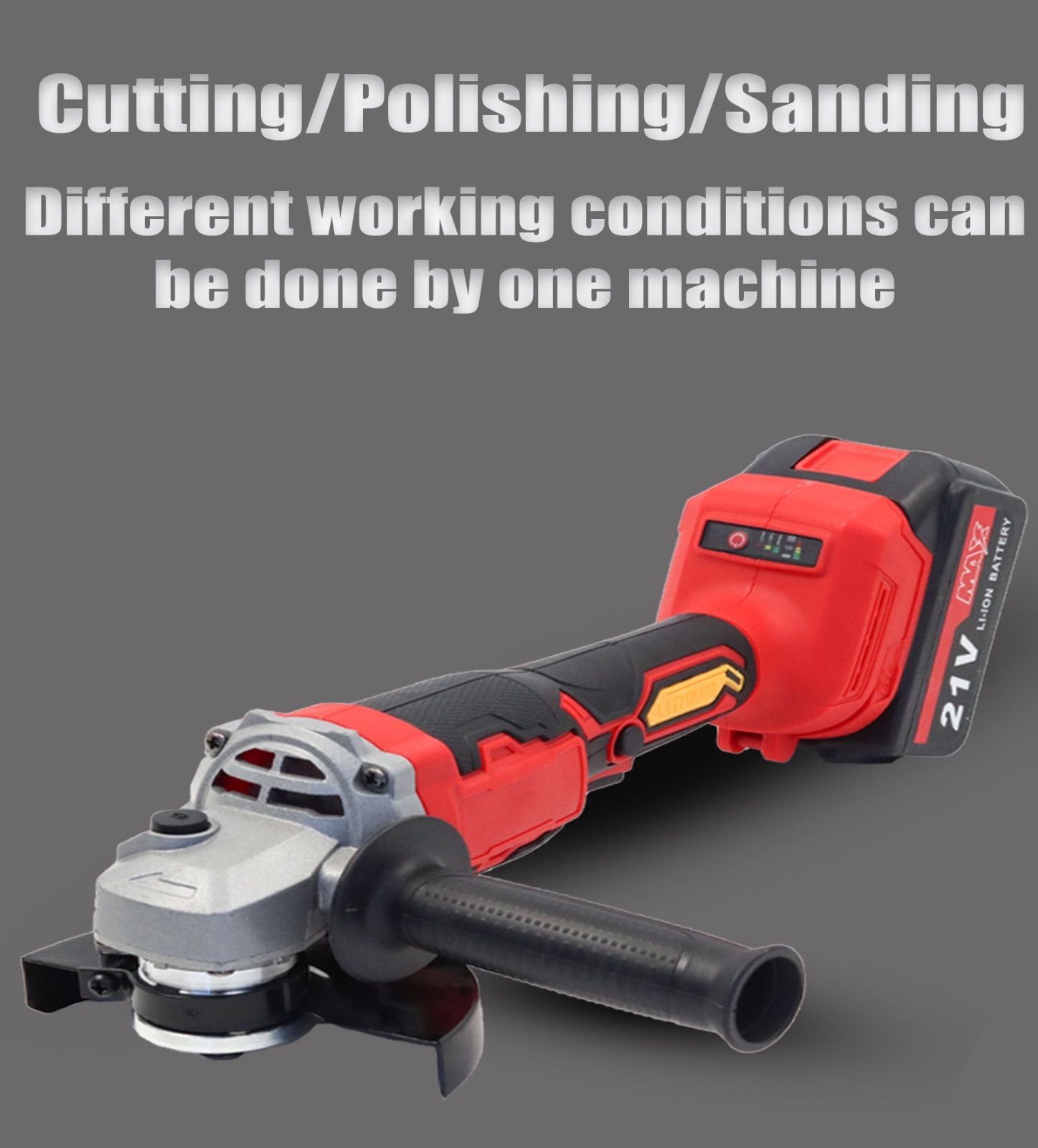 ハンドヘルド 125mm ブラシレスリチウム電池コーナーグラインダー 研磨機 切断機