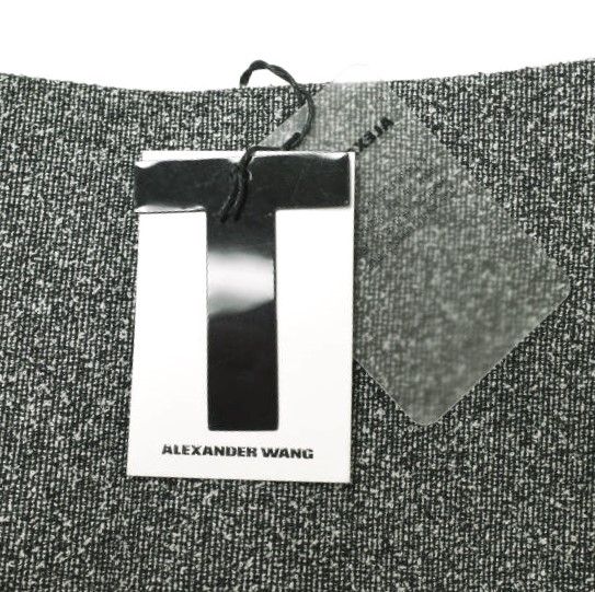 【新品未使用タグ付き】アレキサンダーワン　ミニワンピース　スエット素材 alexanderwang アレキサンダーワング エンボスロゴ リブ