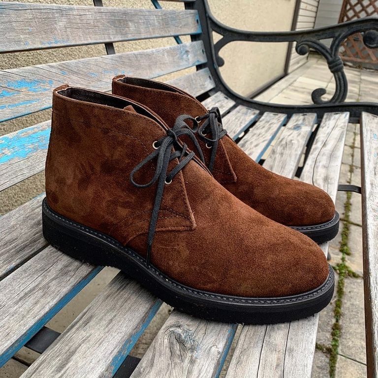 新品未使用品　KUDU LEATHER SUEDE スエードチャッカブーツ / ブラウン　9(27.5〜28.0)