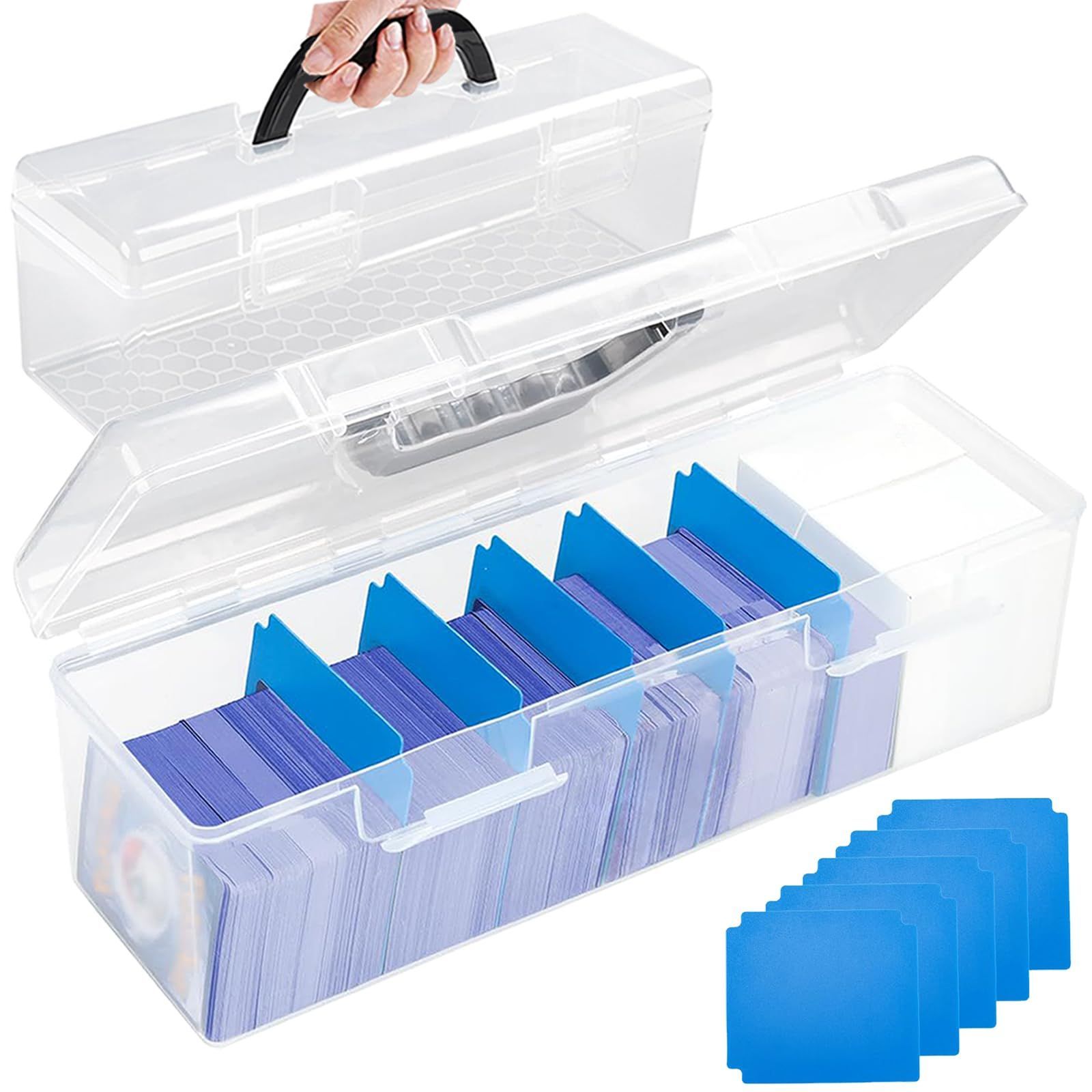 新商品!! カードケース ハンドル付き 透明 トレカ ストレージボックス 新商品!! カードケース ハンドル付き 透明 トレカ ストレージボックス