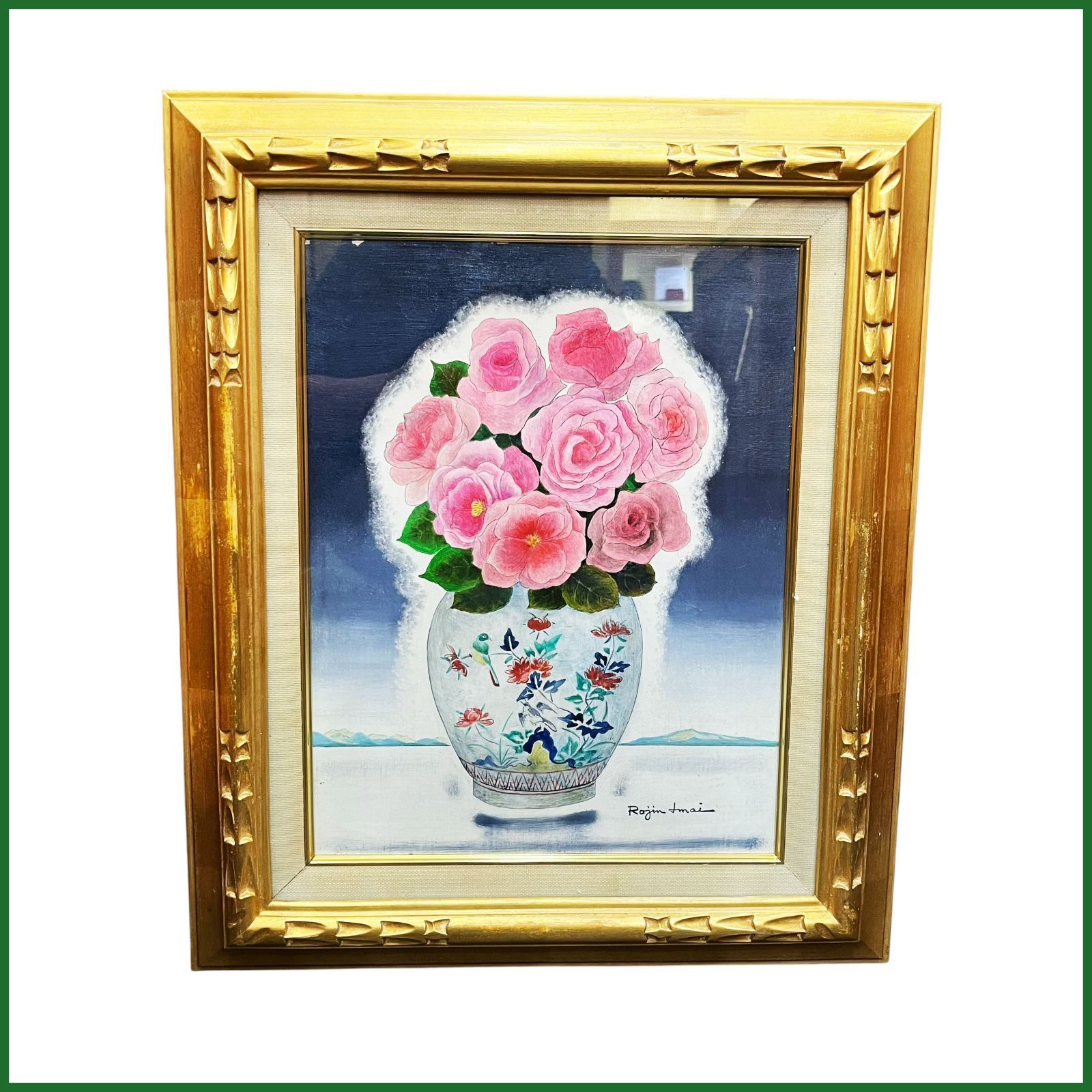 肉筆油彩画 【白い華々】 肉筆油彩画 【白い華々】 肉筆油彩画 【白い