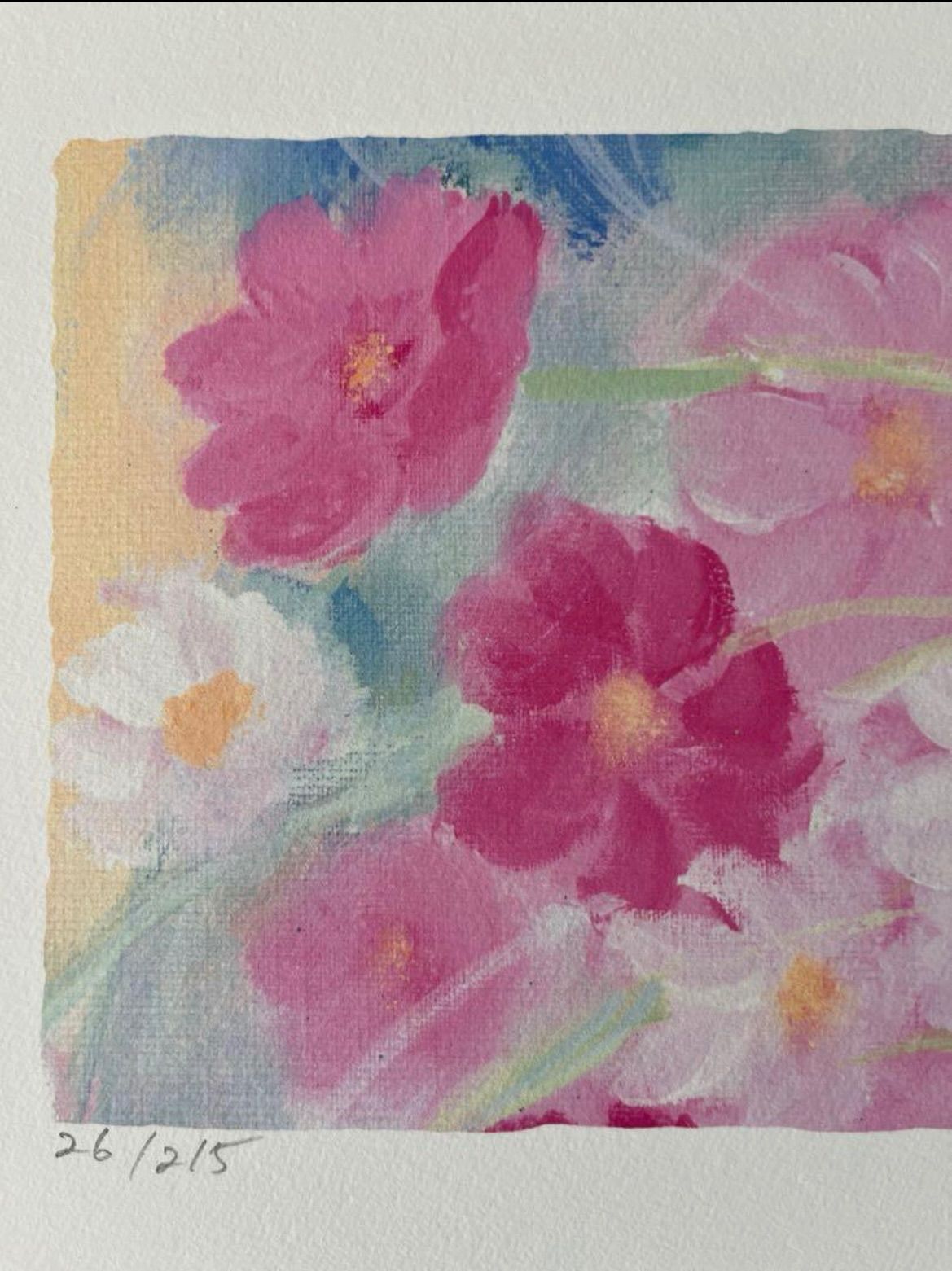 新品額入り版画 ジニー・キム 証明書・直筆サイン・エディション番号有