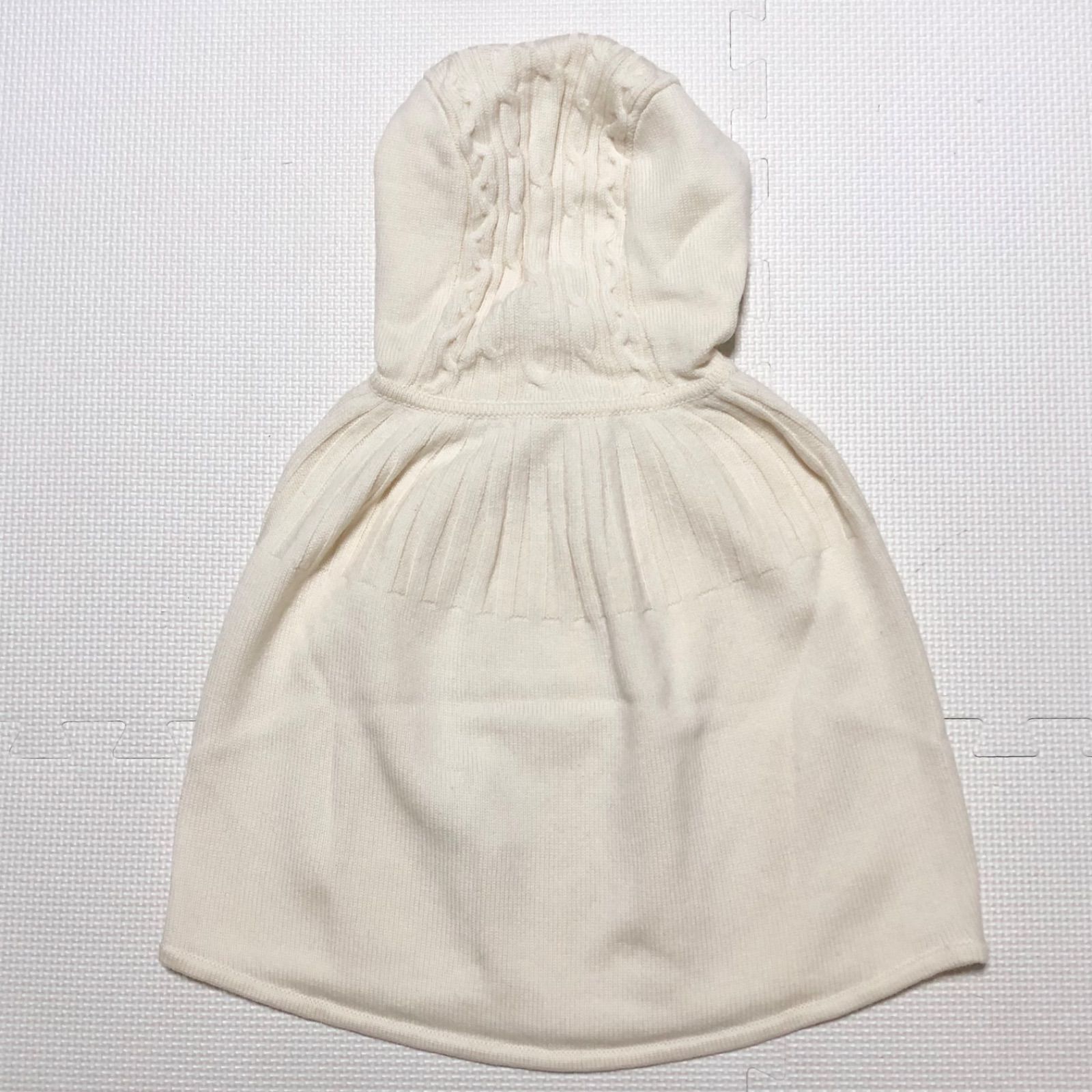 □極美品□GUCCI グッチ キッズ フード付きニットポンチョ ウール100 