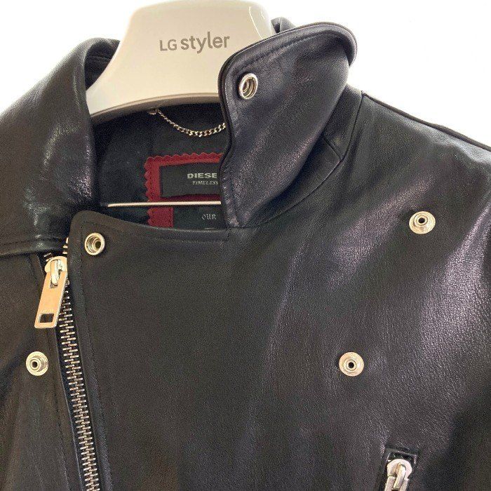 ☆DIESEL ディーゼル TIMELESS SUPERIOR ラムレザー ダブル