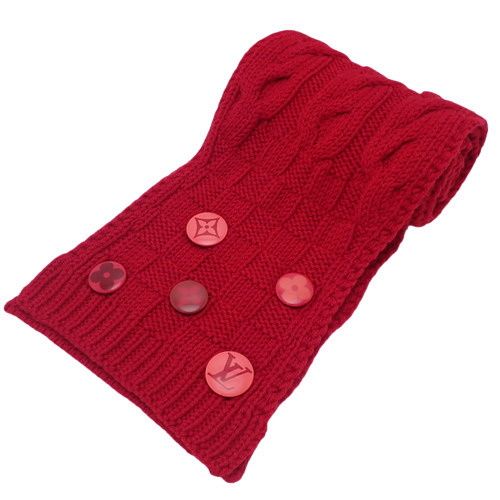 ルイ・ヴィトン マフラー エシャルプ・コンスタンス ウール 赤 ルイヴィトン エシャルプ・コンスタンス マフラー アパレル