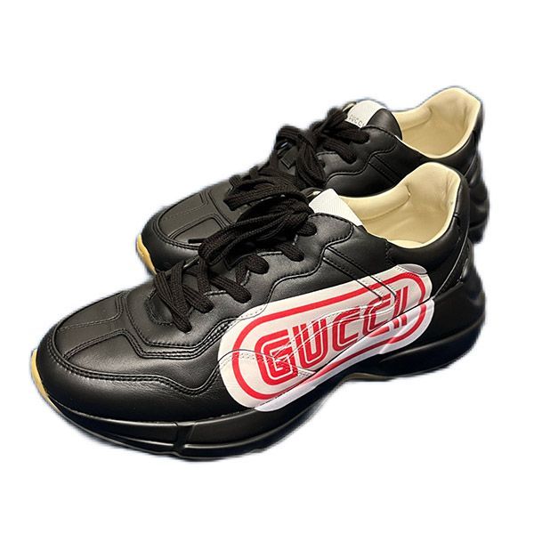 出産祝い 【新品】GUCCI ロゴ スニーカー ブラック 7 Dior 1/2 最安値