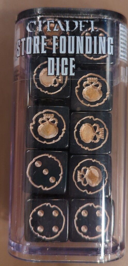 GAMESWORKSHOP WARHAMMER Citadel Store Founding Dice