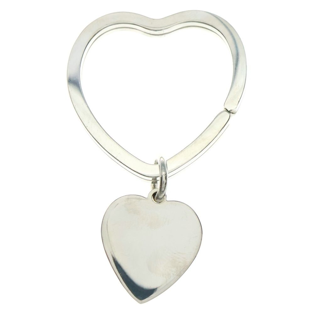 TIFFANY-Co ティファニー ハート キーリング バッグチャーム キーホルダー シルバー SV925 11.8g