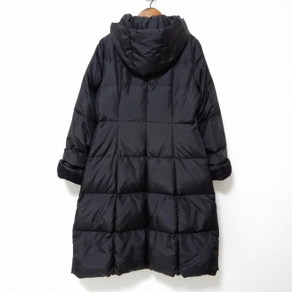 wnc シビラ Sybilla ダウン ロング コート L 黒 レース レディース
