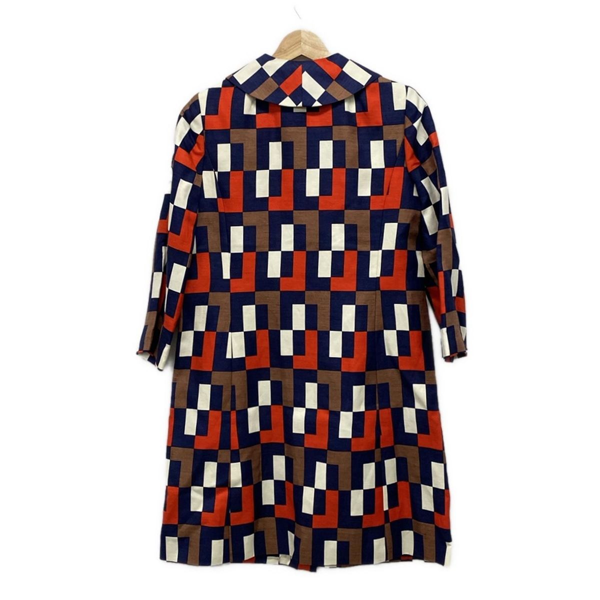 MILLY ミリー コート サイズ0 XS レディース - 白×レッド×マルチ 七分袖 チェック柄 秋 冬