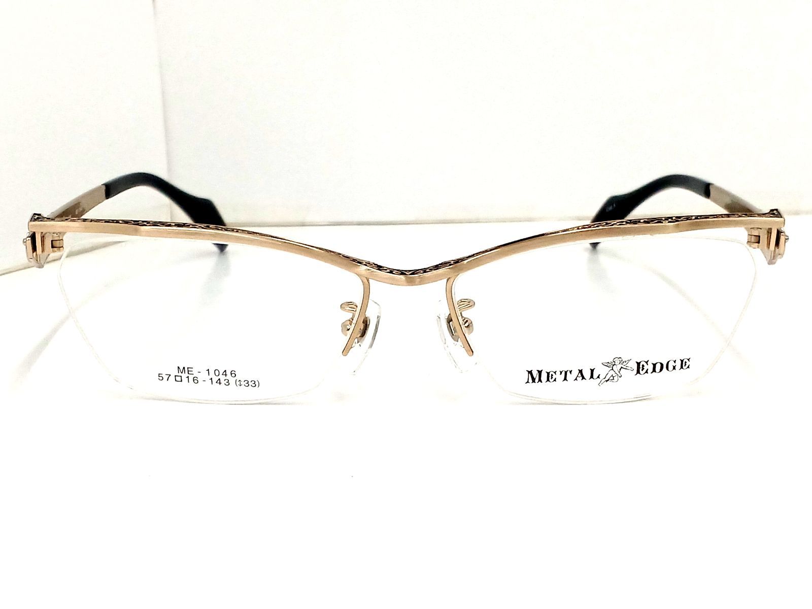 メタルエッジ メガネフレーム ME-1046 ナイロ ル ゴールド ブラック系