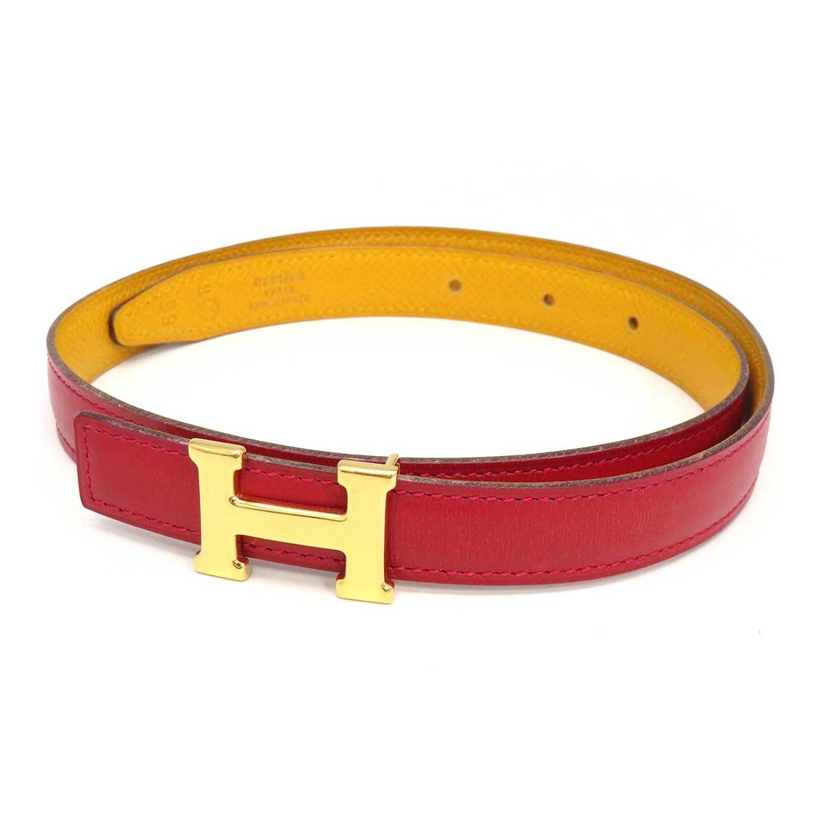 HERMES エルメス ベルトバックル レザーベルト リバーシブル 24mm