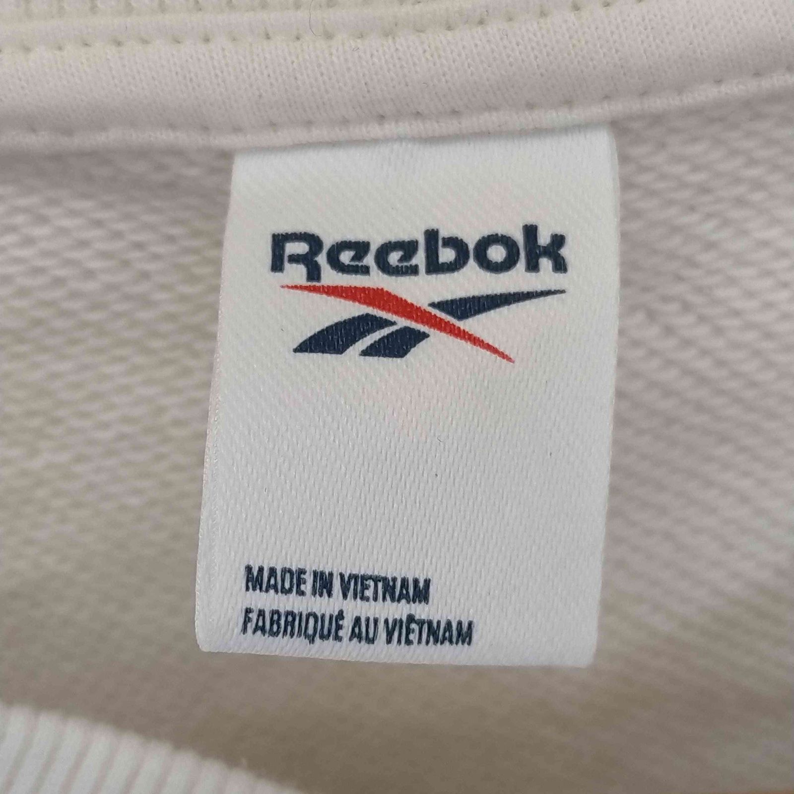 リーボック Reebok Classics Cotton French Terry Cover-Up  短丈 ロゴ刺繍 スウェットトレーナー レディース JPN：M 