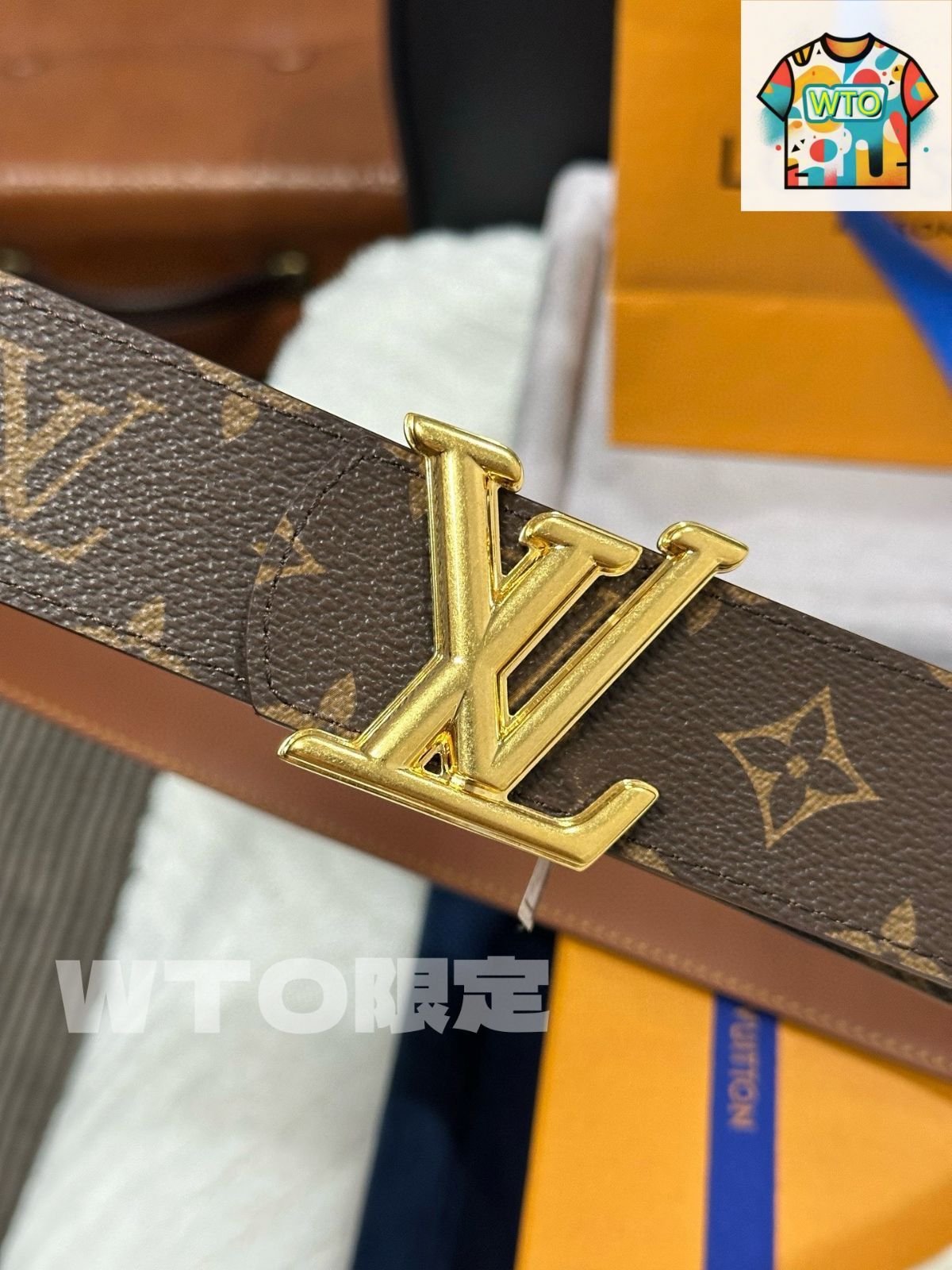 今日特価】Louis Vuitton モノグラムブラックベルト M8846-1